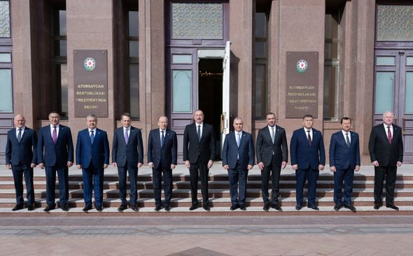 İlham Əliyev MDB Şurasının 53-cü iclasının iştirakçılarını qəbul edib - FOTO