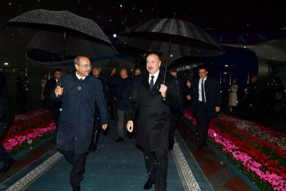 Azərbaycan Prezidenti İlham Əliyev Özbəkistanda səfərdədir - FOTO