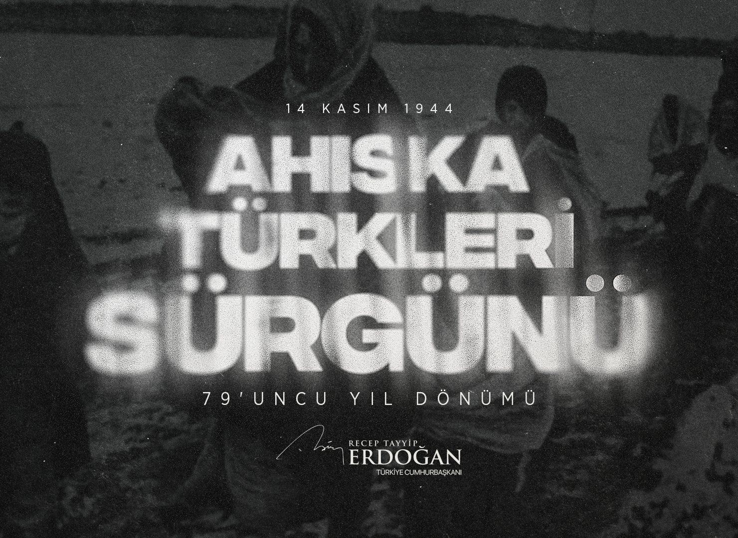 Ərdoğanın Axısqa türklərinin sürgün edilməsinin ildönümünü münasibəti ilə müraciət ünvanlayıb