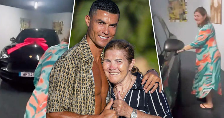 Ronaldu anasına doğum günündə avtomobil hədiyyə edib - FOTO