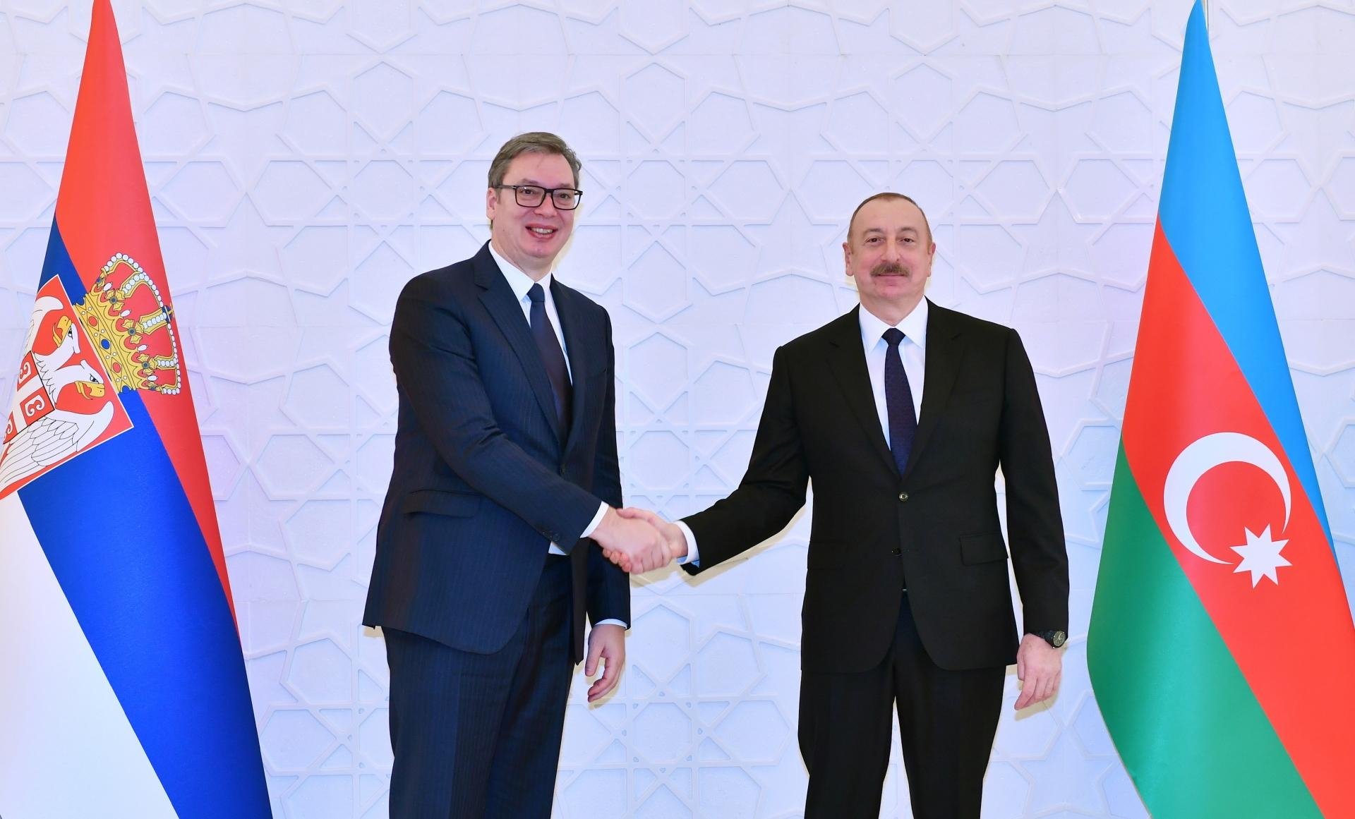 İlham Əliyevin Serbiya Prezidenti ilə təkbətək görüşü olub