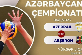 Voleybol üzrə Azərbaycan çempionatlarında açılış mərasiminin və ilk oyunun vaxtı açıqlandı