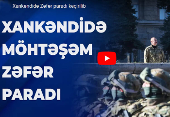 Xankəndidəki Zəfər paradından görüntülər