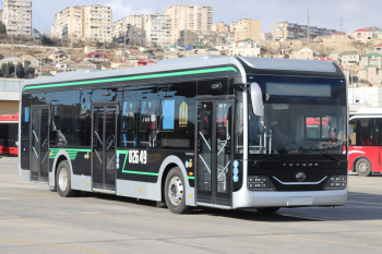 Bakıya elektrik mühərrikli avtobus gətirilib