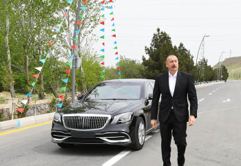 Prezident Gəncədə Ekoloji Park Kompleksinin tikintisi ilə tanış olub