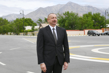 Prezident Gəncə İdman Sarayının açılışında iştirak edib