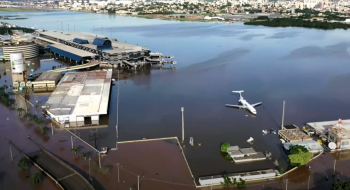 Braziliyada hava limanını su basdı