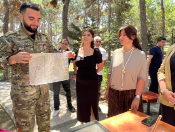 Suraxanı rayonunda "Psixoloji qrup terapiyası -Ebru sənəti masterklası" keçirilib