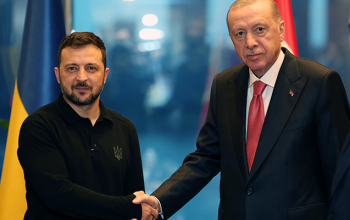 Zelenski “Türk Evi”ndə Ərdoğanın qonağı oldu