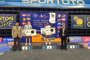 Azərbaycan badmintonçusu Türkiyədə qızıl medal qazanıb