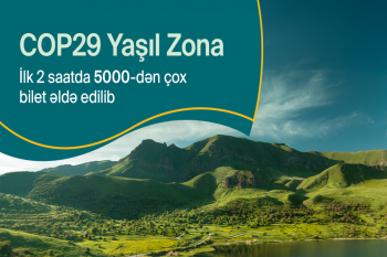 COP29-un Yaşıl Zonası böyük ziyarətçi marağına səbəb olub