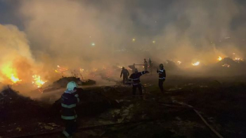 Bakıda açıq ərazidə başlayan güclü yanğın məhdudlaşdırılıb